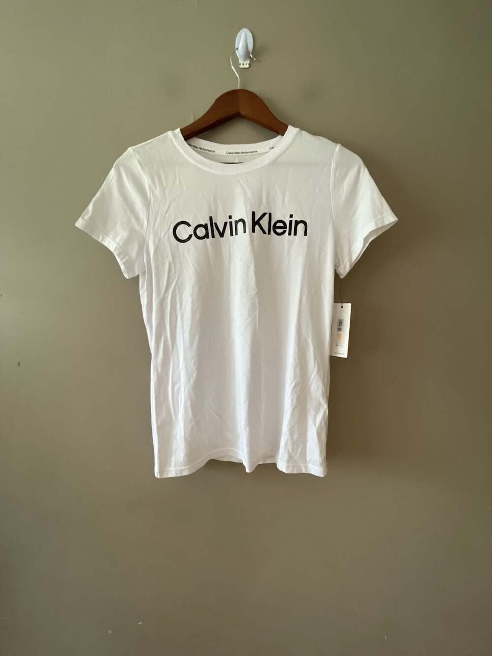 Calvin Klein Performance Women's Logo Short Sleeve T-Shirt White